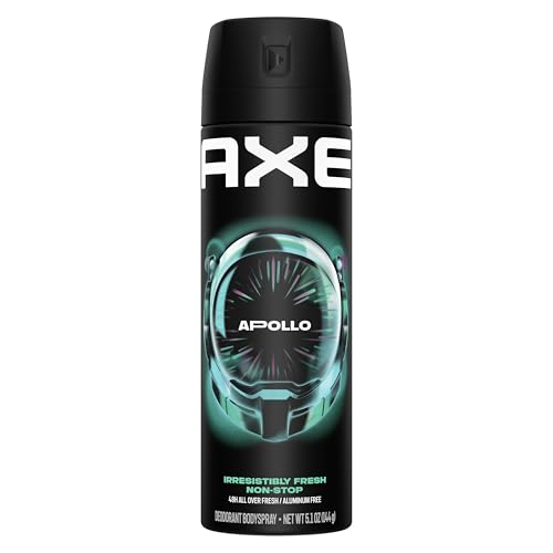 AXE Apollo Deodorant Body Spray For Men Sage & Cedarwood 48H Odor Protection Aluminum Free Body Spray Deodorant 5.1 oz