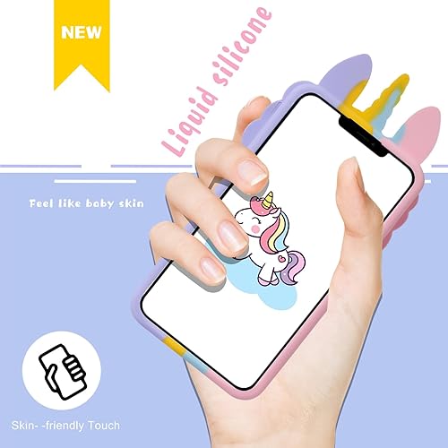Miniatura 4 de Boaretiu - Funda colorida para iPhone XR  Funda de silicona linda Kawaii suave diseño único divertido fundas para iPhone XR bonita para mujeres,