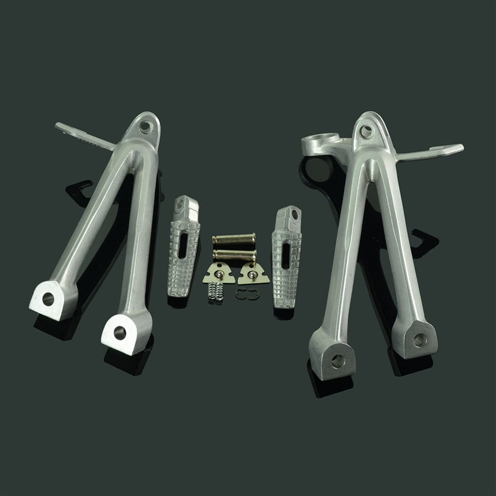 Repose-Pieds Moto Arrière Antidérapant avec Support Pédales Fixation Stable Suzuki GSX600R GSX750R