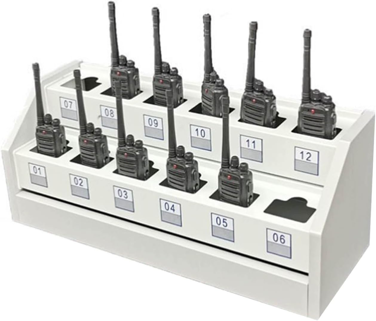 Wall Mounted Walkie Talkie Holder Universal Radio Case, Firefighter Two Way Radio Holder Walkie-talkie Storage Box,desktop Walkie Talkies Organizer, Radio Microphone Hanger,for Police Firefighter