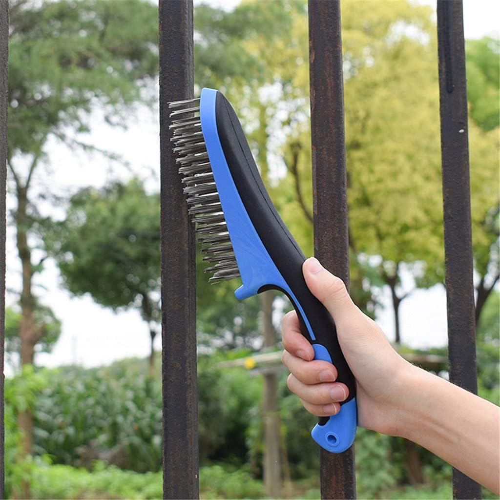 Steel Wire Brush Metal Rust Removal Oil Industrial Polishing Household Cleaning 1pcs