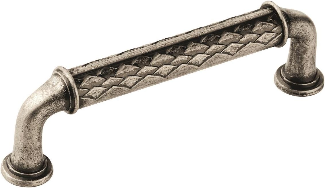 Amerock BP53028AP Padma 3-3/4 in (96 mm) Center-to-Center Aged Pewter Cabinet Pull