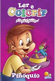 Ler e colorir Contos Clássicos: Pinóquio