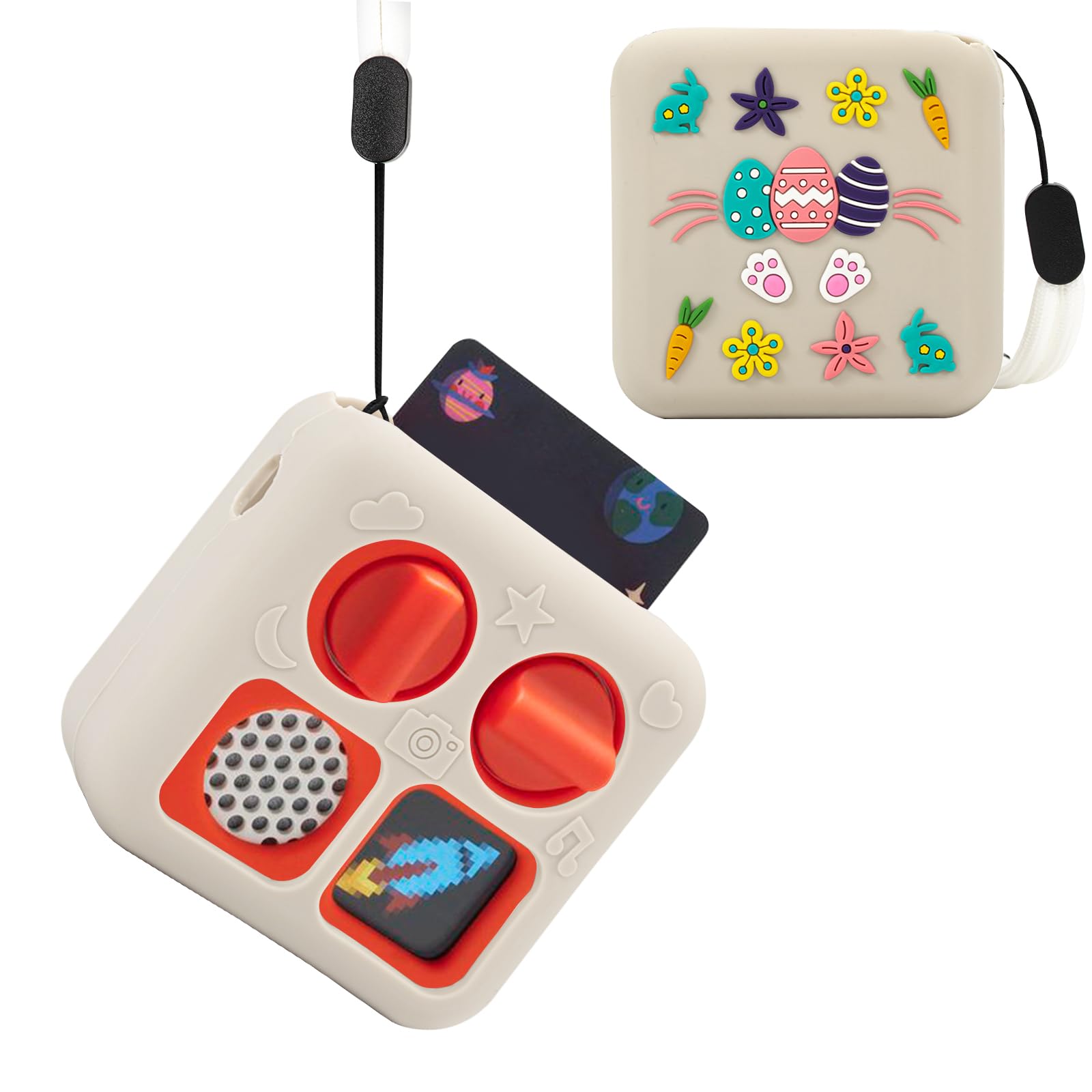 Case Compatible with Yoto Mini Player, Protection Cases for Yoto Mini Player, Jacket Compatible with Yoto Mini Player, Anti-slip Silicone Case for Yoto Mini (White)