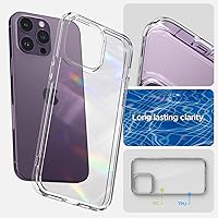 Vista 4 de Spigen Funda para iPhone 14 Pro Max, ultra híbrida, sin anillo magnético, antiamarilleo, transparente