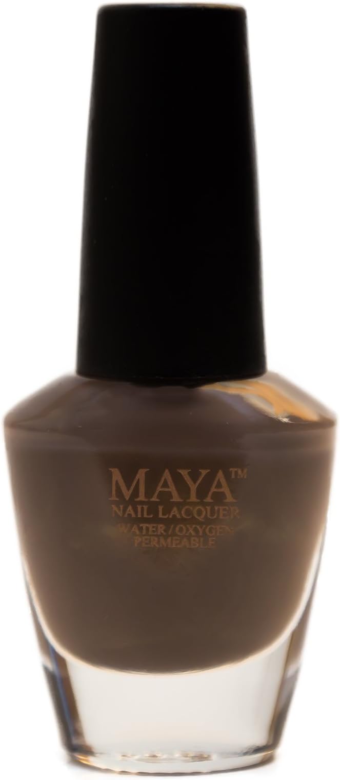 MAYA Nail Lacquer (Cocoa Bean). Breathable, Halal, Made in the USA