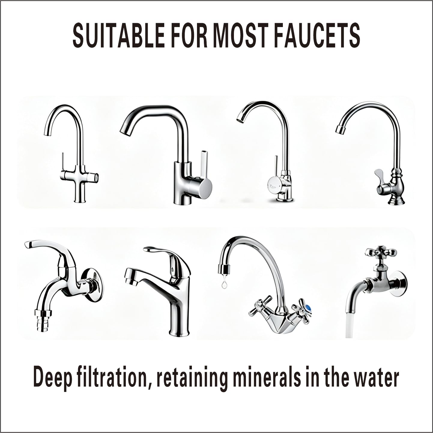 100Pcs Faucet Filter Cotton Bag, One-Time Water Filter for Kitchen Sink Faucet, Removing Impurities and Fluorine and Chlorine, Suitable for Household Kitchen and Bathroom