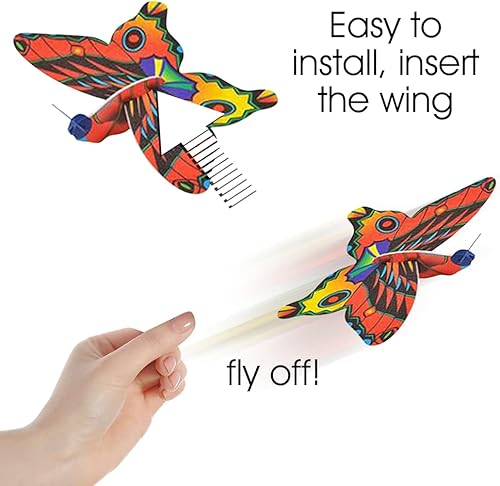Miniatura 4 de ArtCreativity Planeadores de mariposa de espuma para niños, juego de 12, juguetes voladores para niños en varios diseños, juguetes al aire libre