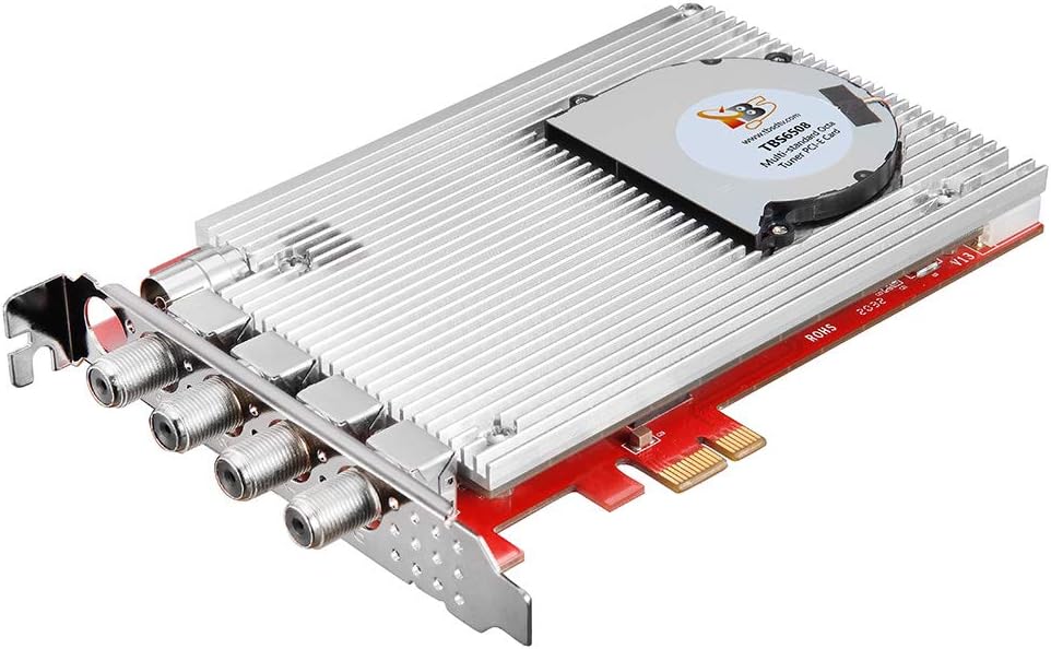 TBS6508 DVB-S2X / S2 / S / T2 / T / C2 / C Multi-Standard Octa Tuner PCIe Card