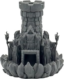 Magier Würfelturm für Würfel bis 25mm | DND Wizard Dice Tower Made in Germany | Tabletop Rollenspiel Pen & Paper DSA Fantasy | bemalbar Deko | Geschenk Spielleiter