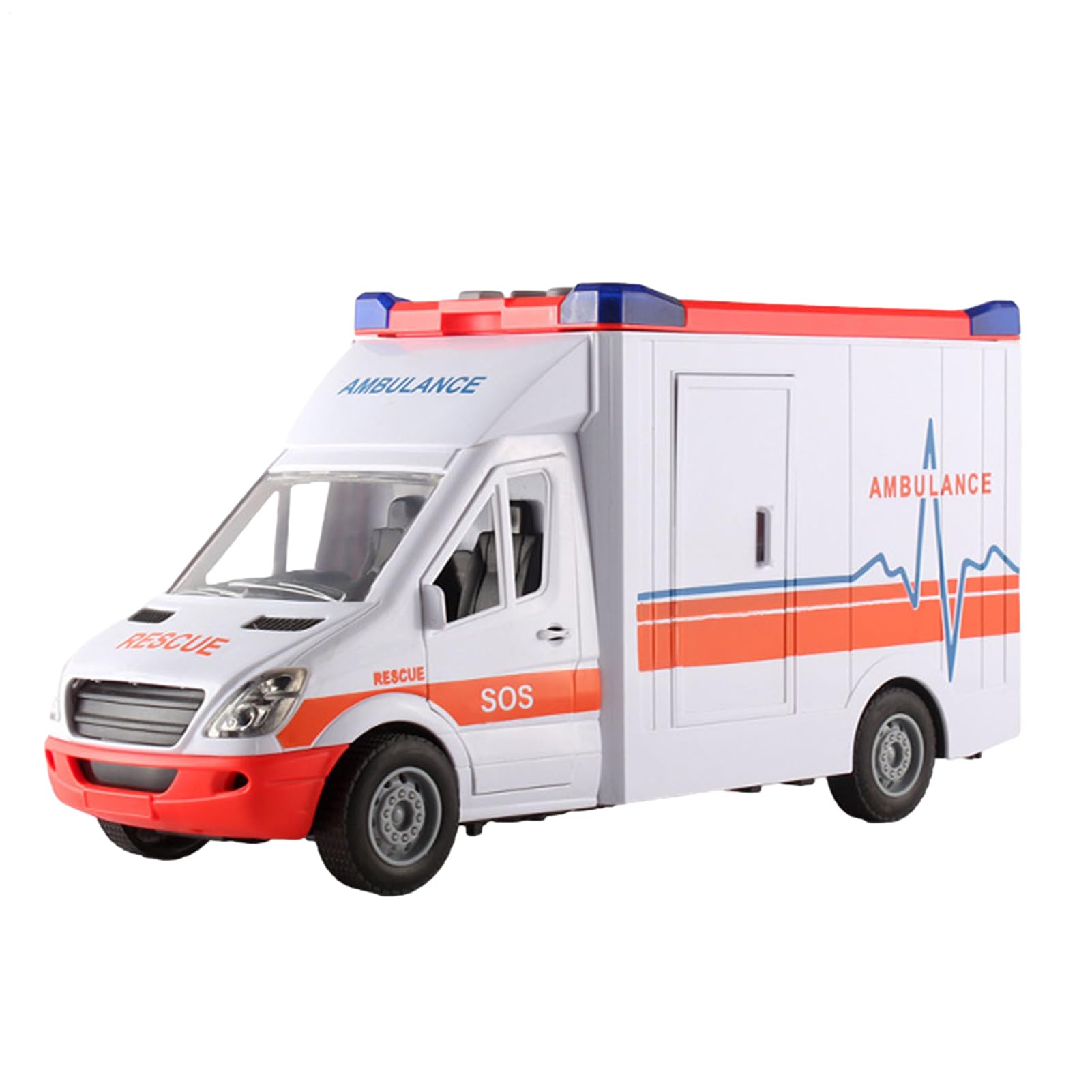 Ambulance Toy - Large Truck Large Car Vehicle with Light Sound Effects | Fluid Design for Rescue Adventures, Creative Storytelling and Div