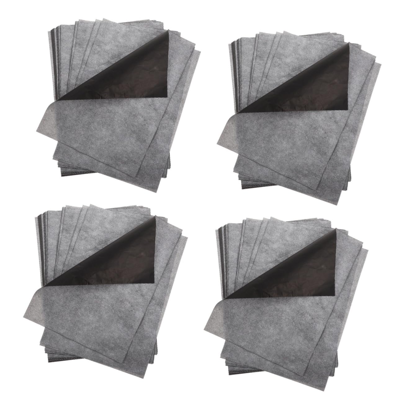 ARTIBETTER 4 Ensembles Papier De Transfert Graphite Noir Papier De Copie Carbon Pour Tracé Dessins Sur Durable Et Facile À Utiliser 100 Feuilles*4