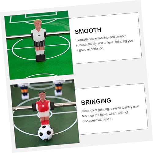 Miniatura 8 de 10pcs Foosball Player Fooseball Table Replacement Foosball Men Replacement Soccer Table Men Replacement Foosball Machine Player Foosball Table
