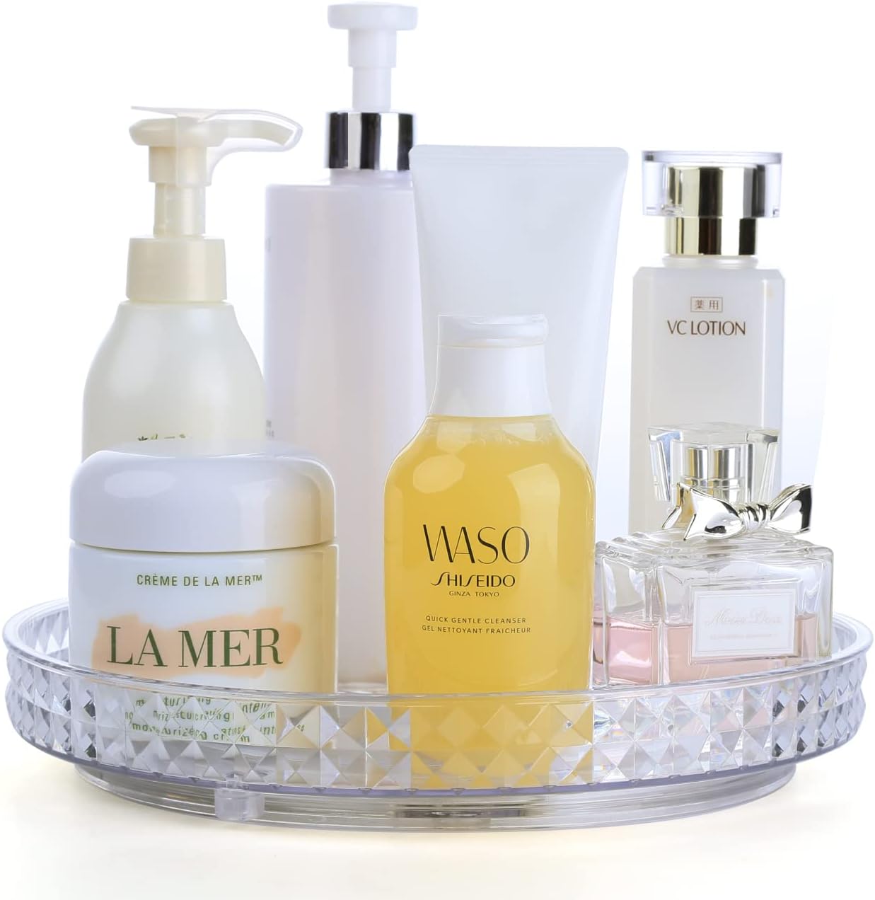 ROWNYEON 360 Rotating Makeup Organiser,Spinning Skincare organiser