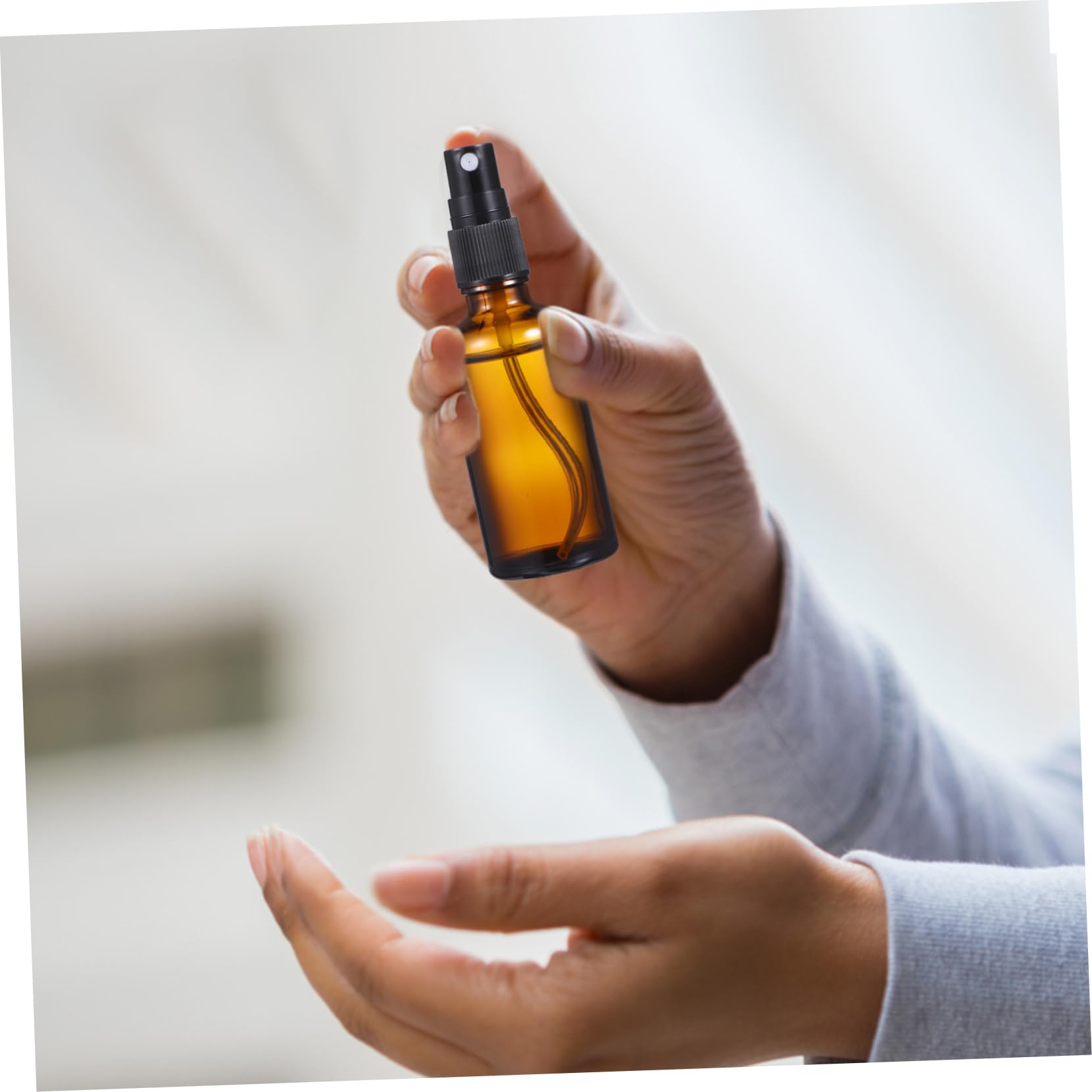 Hemobllo 10pezzi Bottiglie Spray in Vetro Vuote Piccole Bottiglie Ricaricabili Spray Da Viaggio Per Essenziali e Profumi
