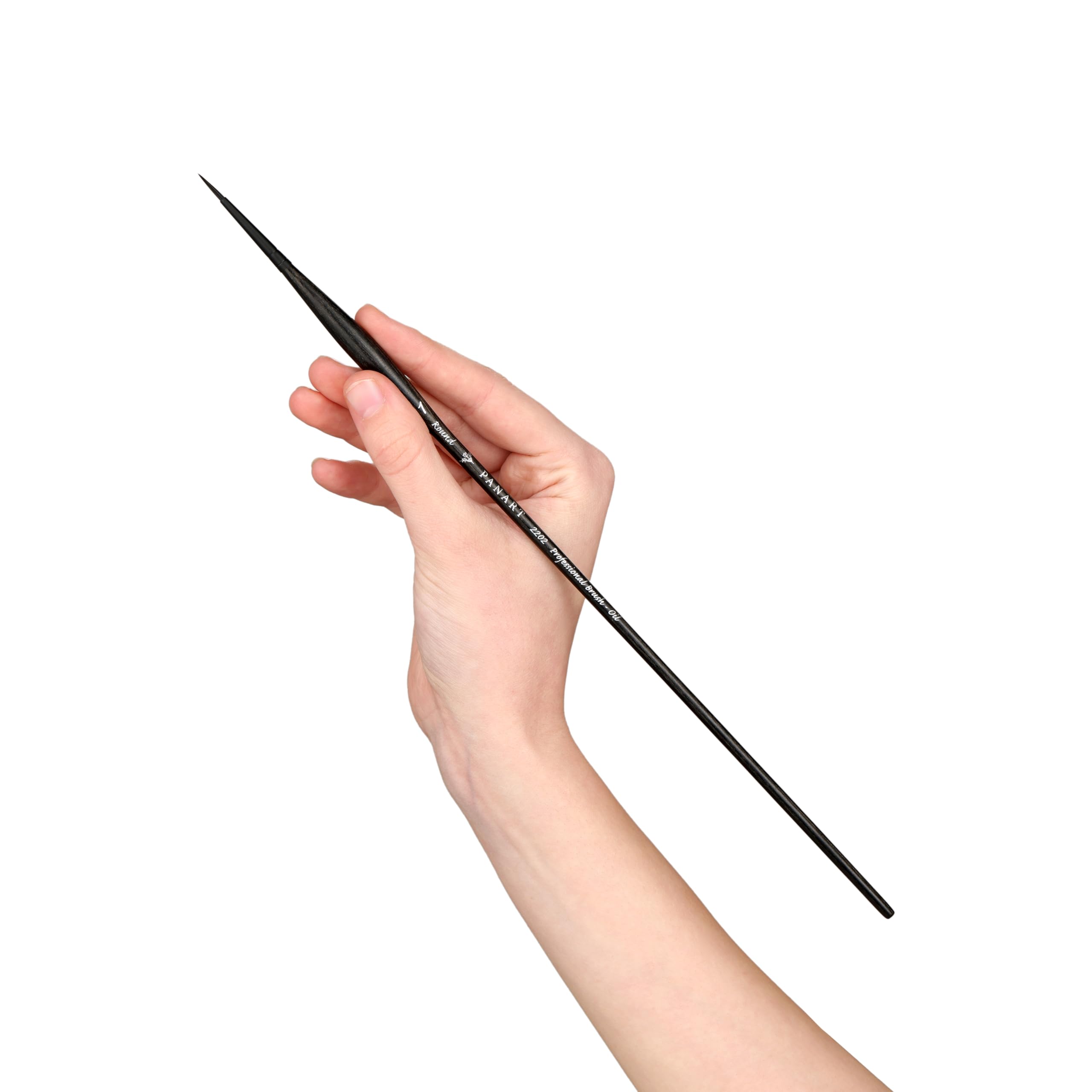 Pan Art Synthetic Fibre Round No. 01, Detail & Wash Brush for Oil Paints - Image 3