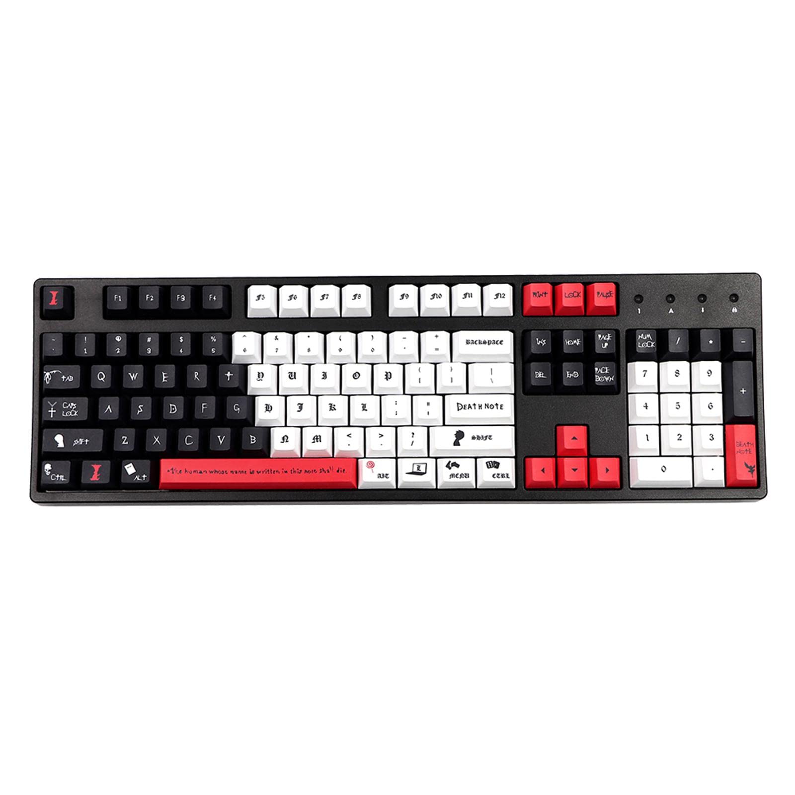 Amazon.co.jp: Vsenkes 135キーデスノートテーマ染料昇華PBTキー 