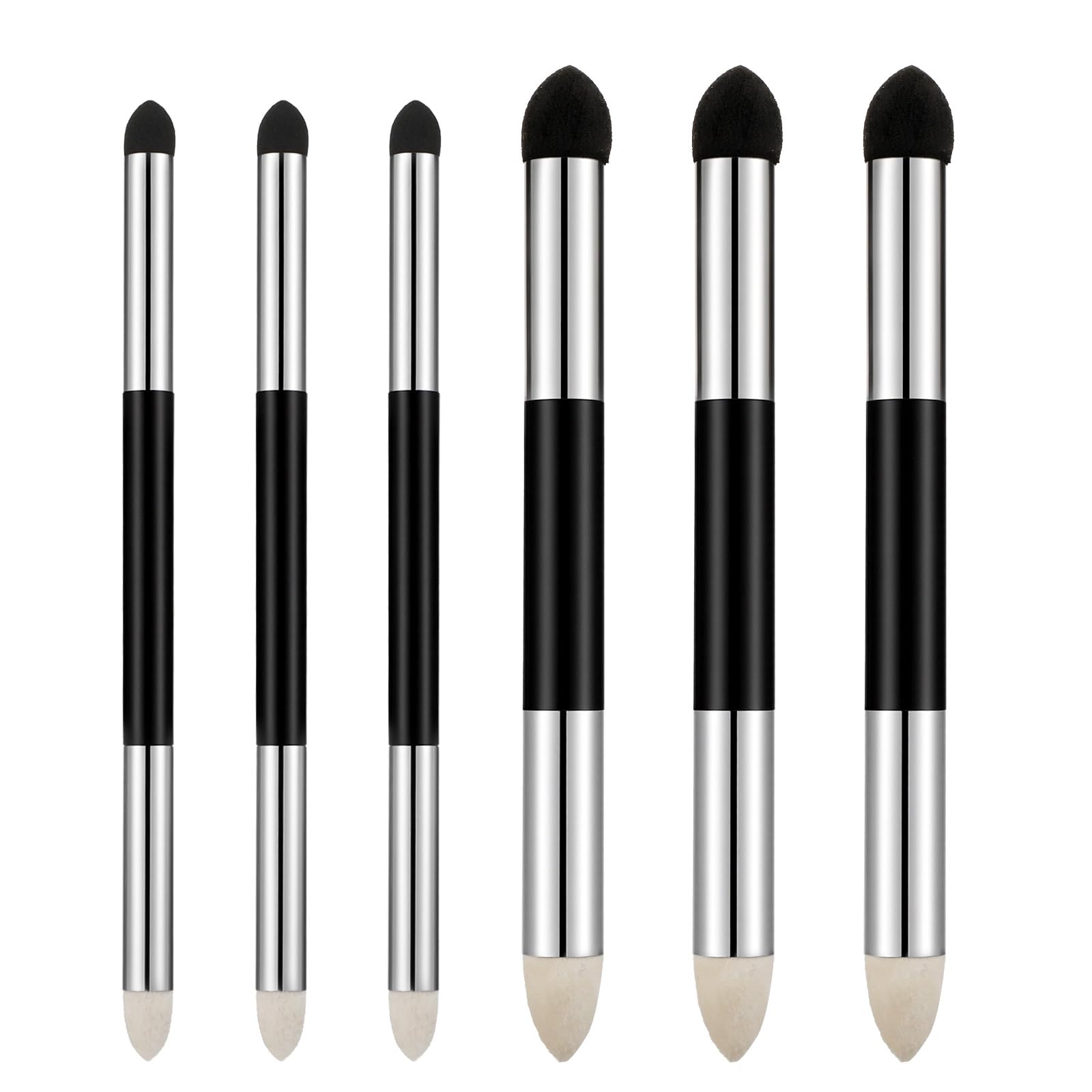6 Pcs Oil Pastel Tools Blending Sticks, Dual Tip Reusable Sketch Rubbing Sponge Brush for Artist Professional Sketch Drawing for Students Beginners Lightening and Highlight