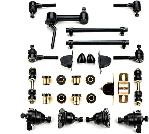 Miniatura 28 de Kit de reconstrucción de suspensión delantera compatible con repuestos de especificaciones OEM Chevrolet Corvette (kit de 22 piezas)