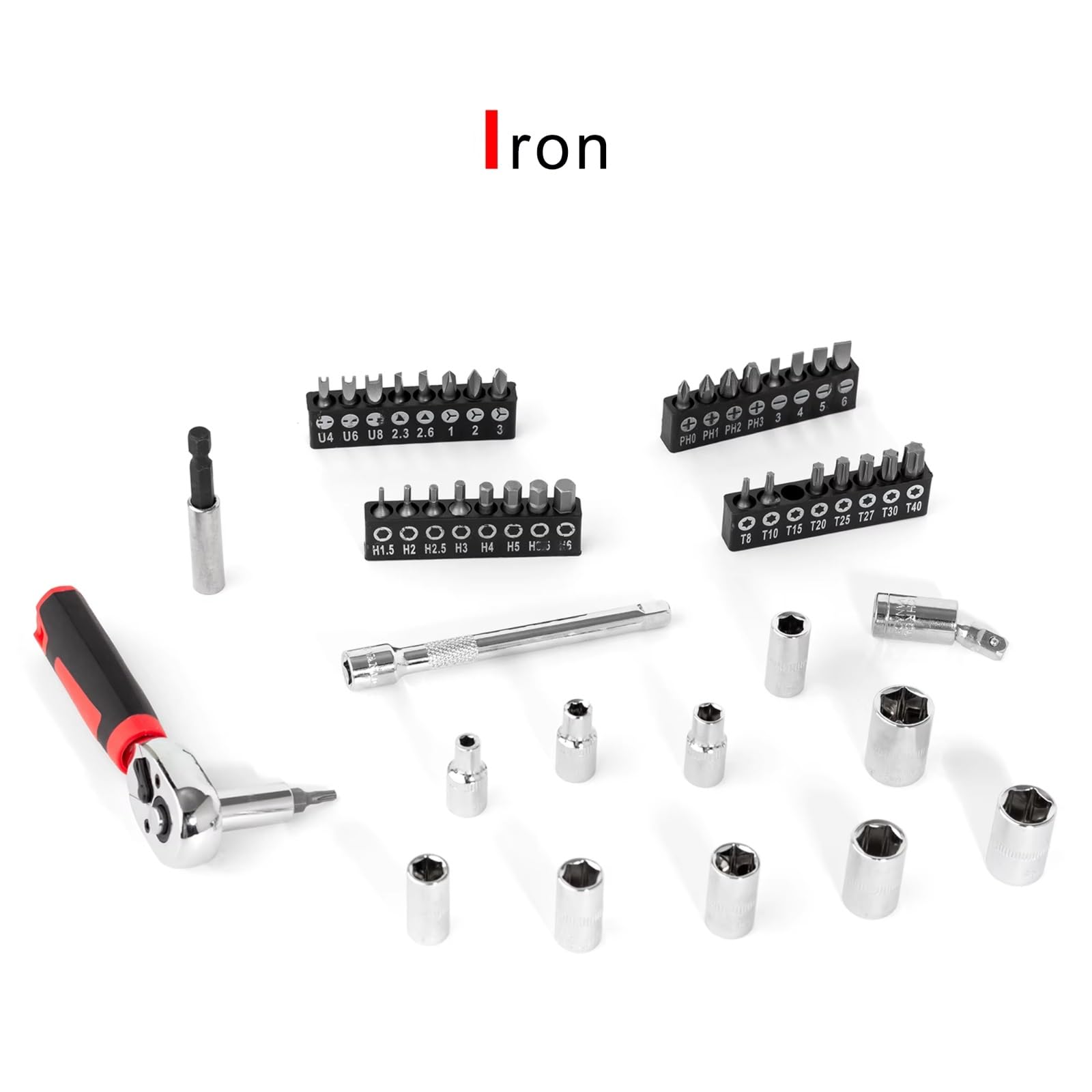 Maletín herramientas multiusos Juego Llave Dinamométrica De Trinquete Brocas Magnéticas Kits De Herramientas Manuales Multifuncionales Para Reparación Del Hogar DIY