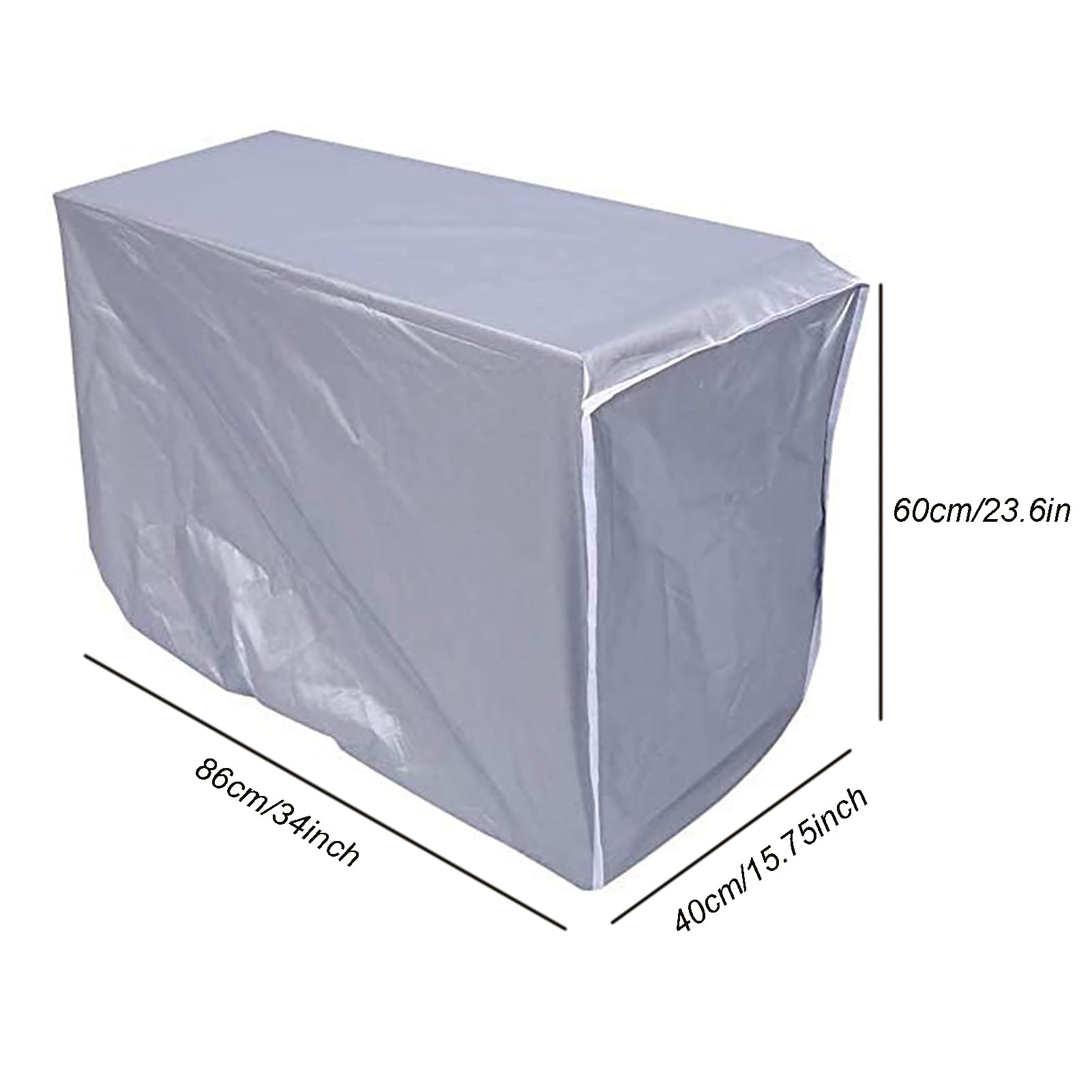 Copri Condizionatore da Esterno Impermeabile protezione solare A prova di polvere A prova di neve (86 * 40 * 60cm)