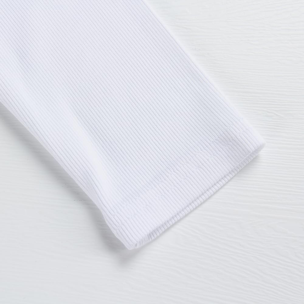 GEMBERA Womens Stretchy Long Sleeve Turtleneck Ribbed Knit Fitted Basic Bodysuit Shirt - Image 4