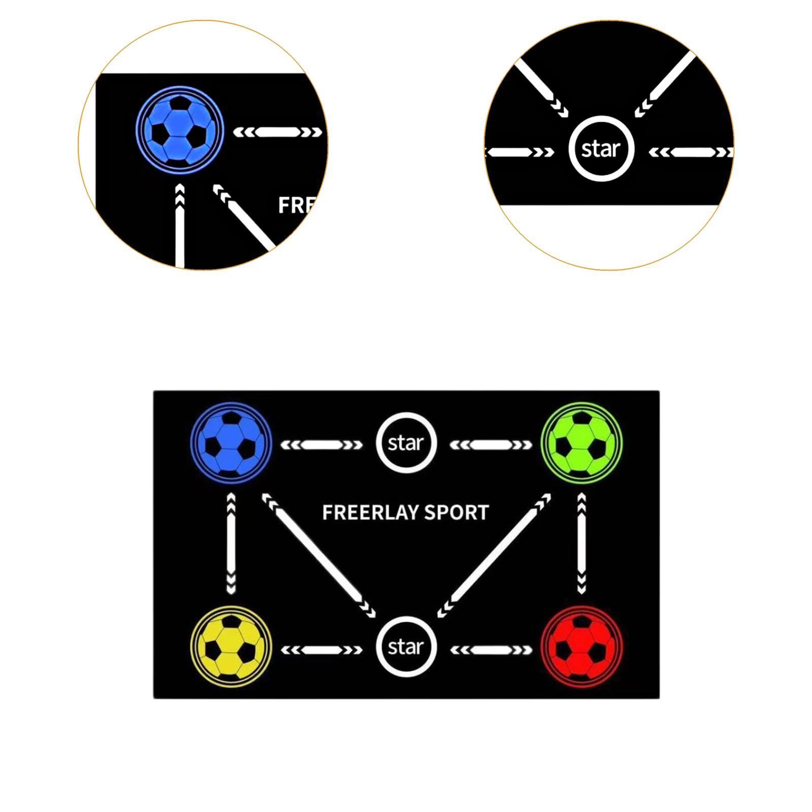 Menolana Football Training Mat Dribble Training Mat Wear Resistant Multiuse Training, Equipment Football Mastery Mat for Home, Kids