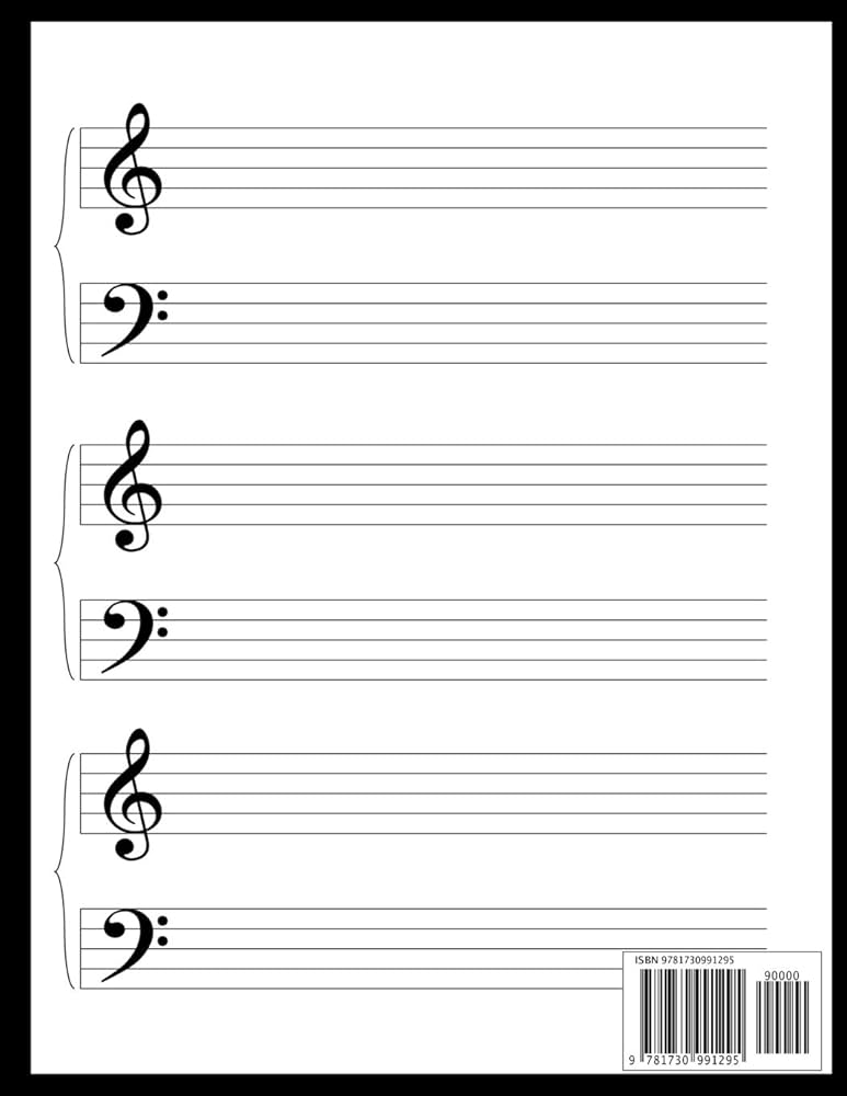 blank-sheet-piano-music-notebook-kids-100-pages-of-wide-staff-paper-8-5x11-perfect-for-learning-beautifulgift-my-9781730991295-amazon-com-books for Free Printable Staff Music Paper Blank Sheet Piano Music Notebook Kids: 100 Pages of Wide Staff Paper (8.5x11), perfect for learning: BeautifulGift, My: 9781730991295: Amazon.com: Books for Free Printable Staff Music Paper