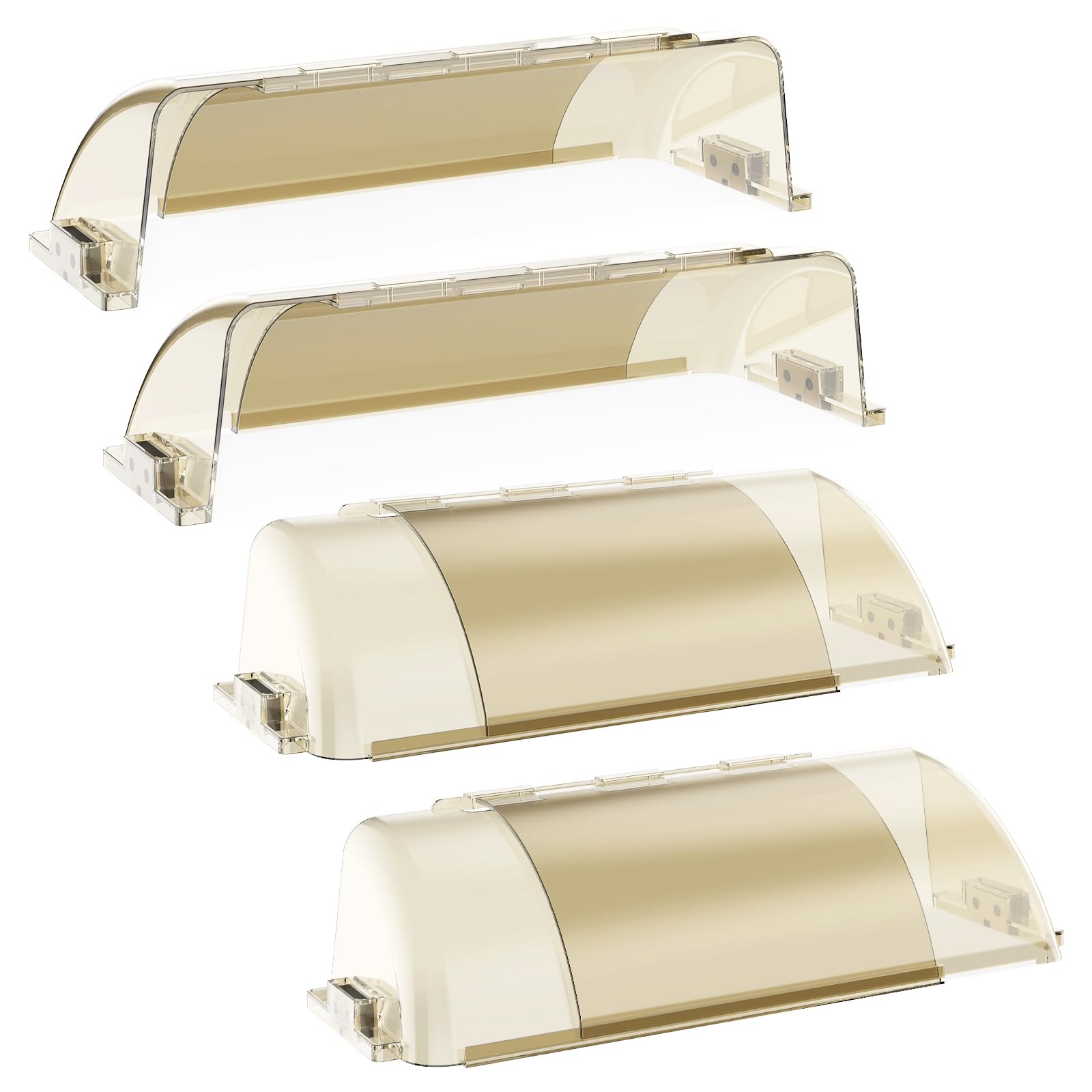 Air Vent Deflectors for Home Floor, Heat Deflectors for Floor Registers, Adjustable 10" to 14"Inches Magnetic Deflector for Vent Cover, Sidewalls, Ceiling Registers, AC, Heater, 4 Pack