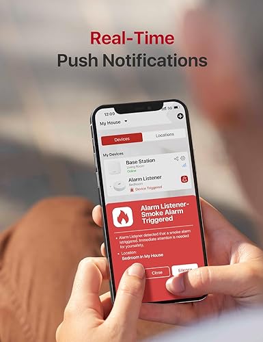 Miniatura 5 de X-Sense Detector inalámbrico interconectado de humo y monóxido de carbono SC01-W (paquete de 6) y 1 escucha SAL100 y 1 estación base SBS50 para