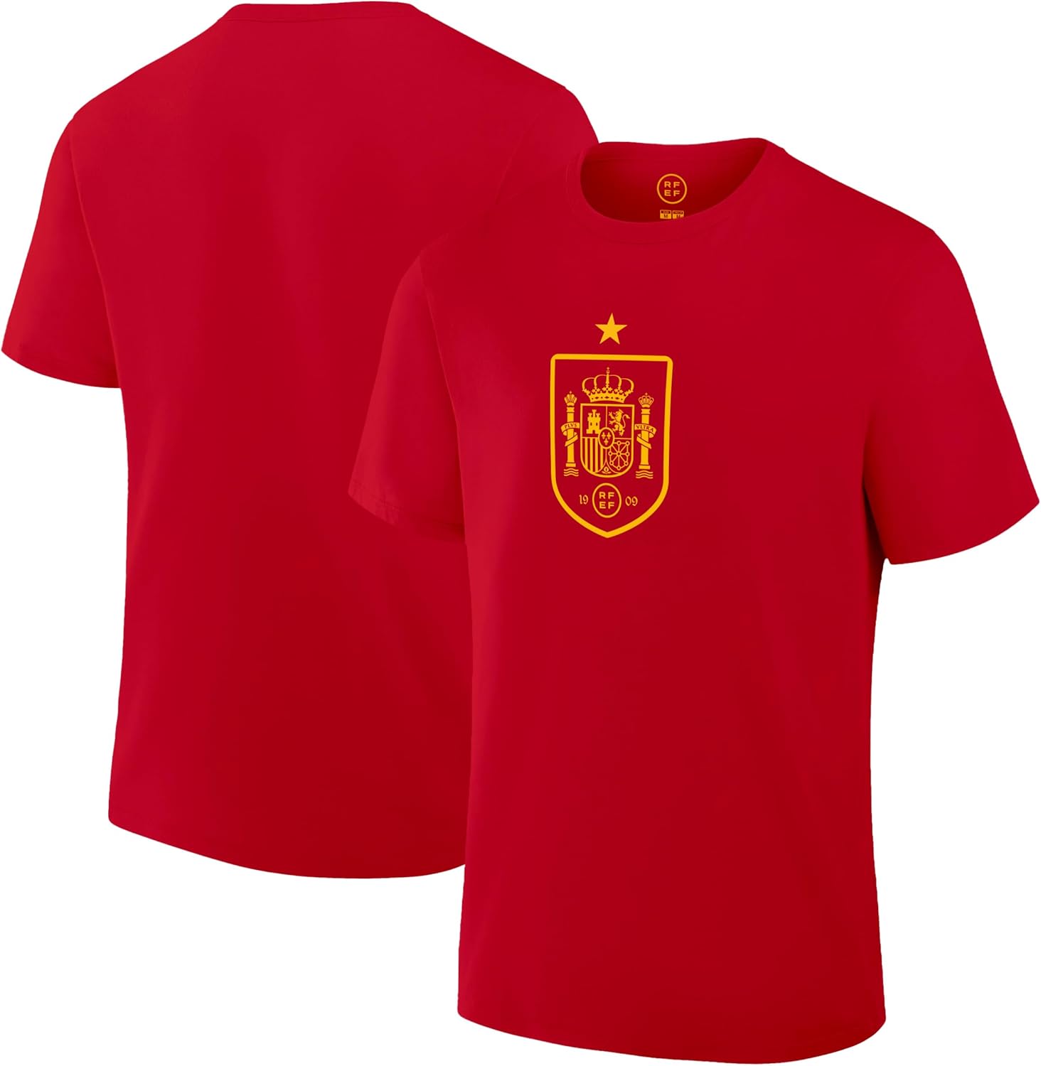 Icon Sports Officially Licensed Royal Spanish Football Federation Soccer Cotton T-Shirt - Unisex Adult - Image 2