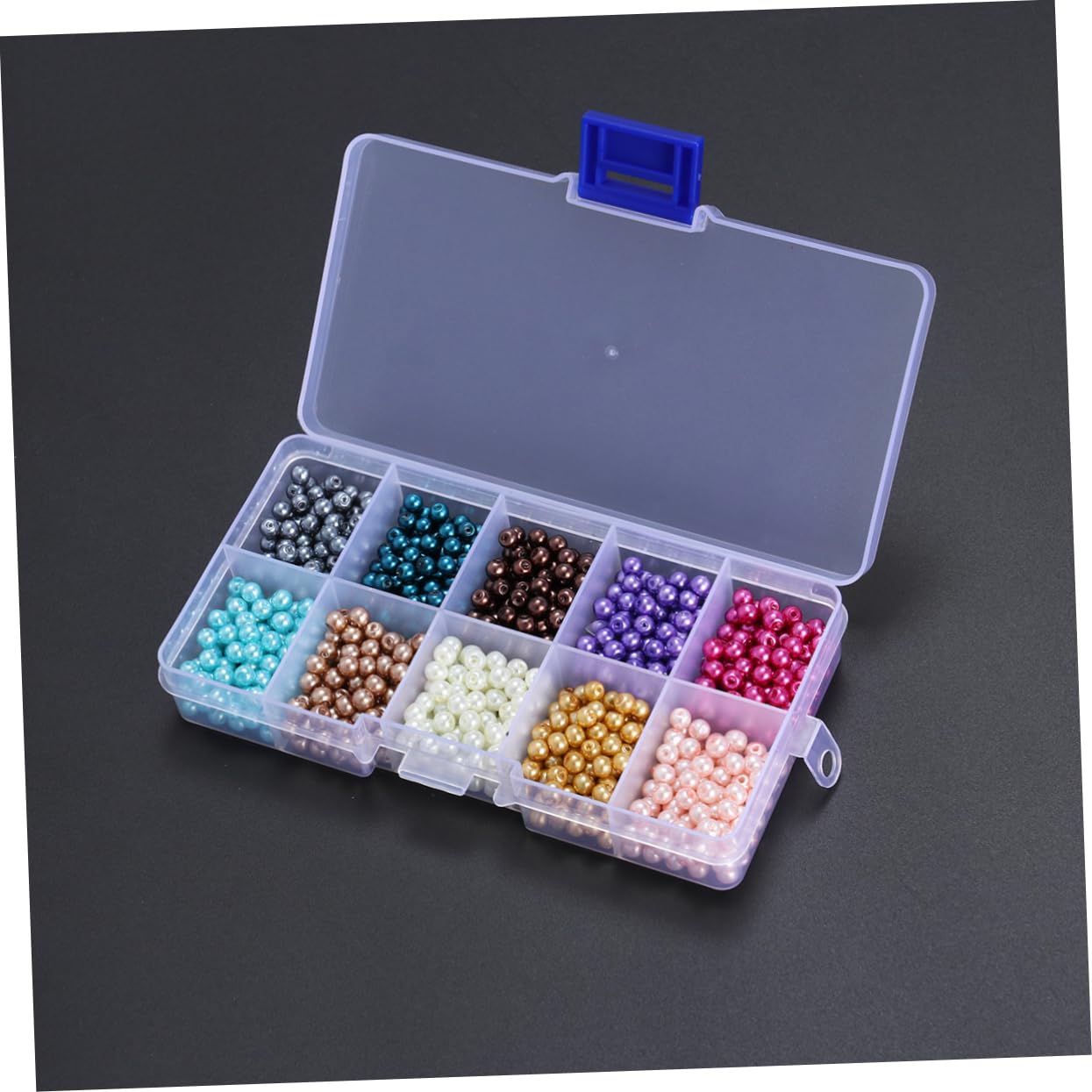Operitacx 3 Sets Langlebige Runde Glasperlen 4 Mm Lose Perlen-set Für Halsketten- Und Ohrringprojekte 1000 Stück * 3