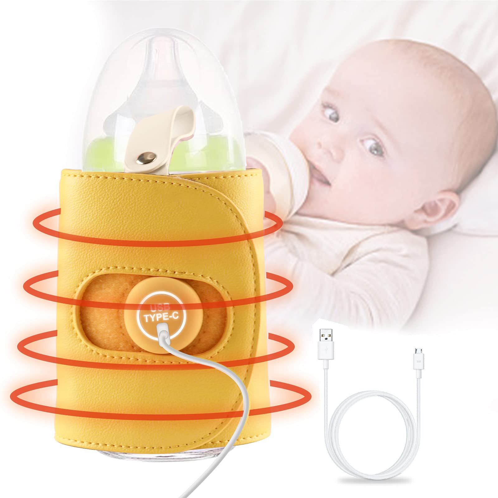 Baby Bottle Warmer Portable Baby Milk Warmer Usb Infant Feeding