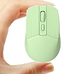 Bluetooth Wireless Mouse,Small Rechargeable Silent Optical Mouse Dual Mode BT & USB Portable Cordless Mice for Students Kids Girls Women Gift,Windows,macOS, ChromeOS, PC, Mac, Laptop,Tablets(Black)