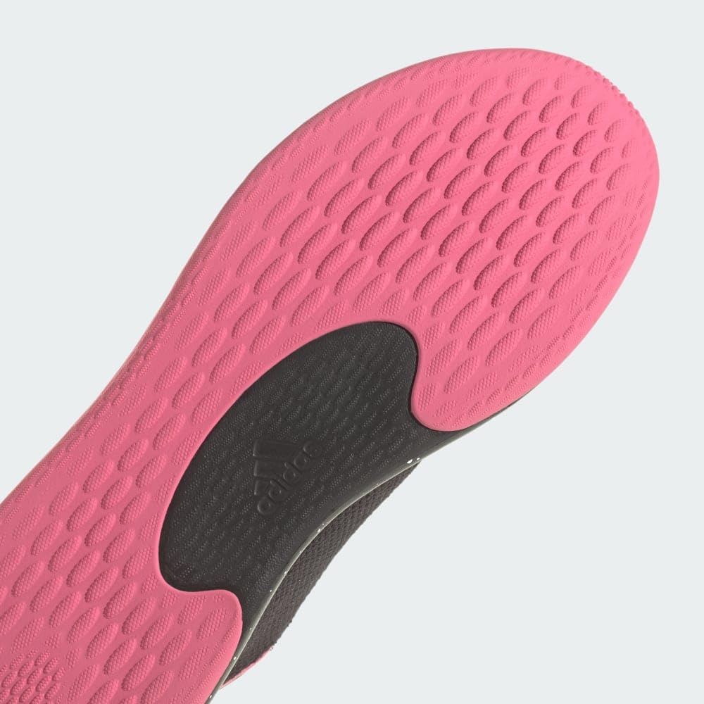 adidas Women's Cloudfoam Pure Sneaker: 5 Core Black/Pink Fusion/Lucid Pink