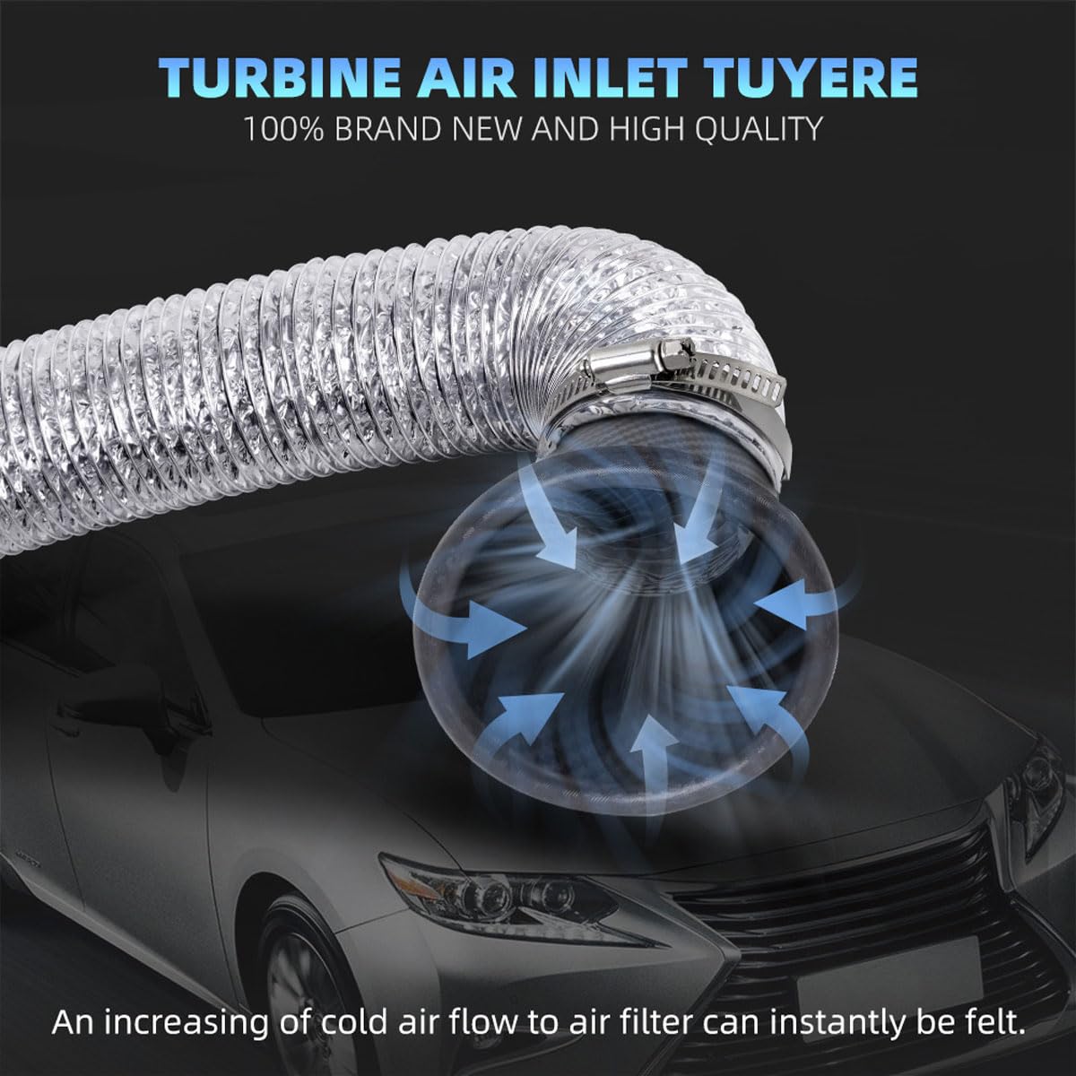 Amazon | エアインテークダクト ボンネット カーボン調 排気口 汎用