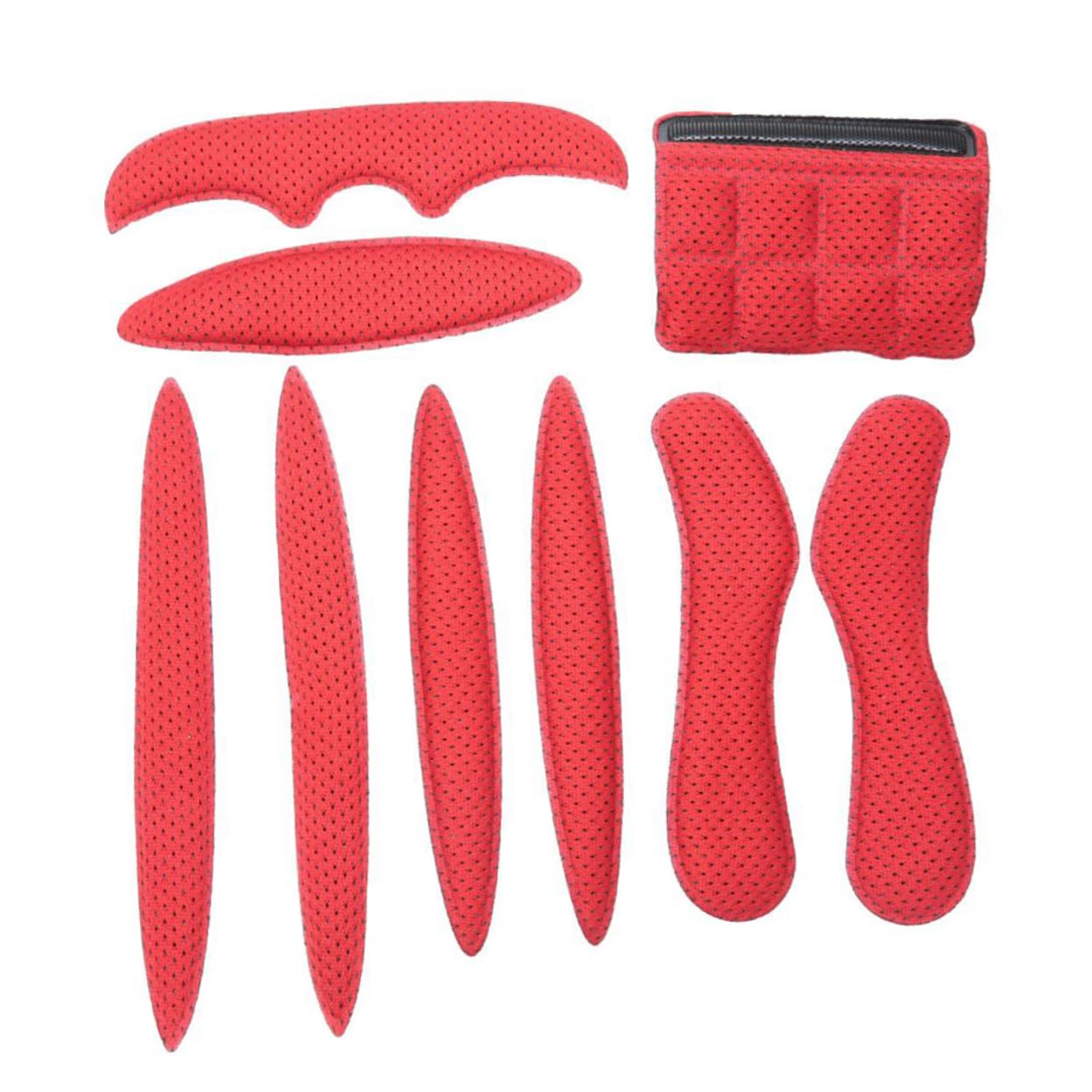 BCOATH 1set Helmet Pad Cooling Liner Mat Ergonomic Insulation Safety Accessory for Outdoor Riding Non- Design Helmet Buffering Mat Red