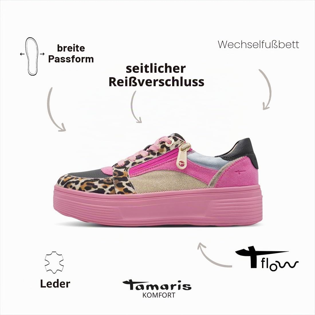 Tamaris Wide FIT Sneaker 8-83715-44 H-Weite