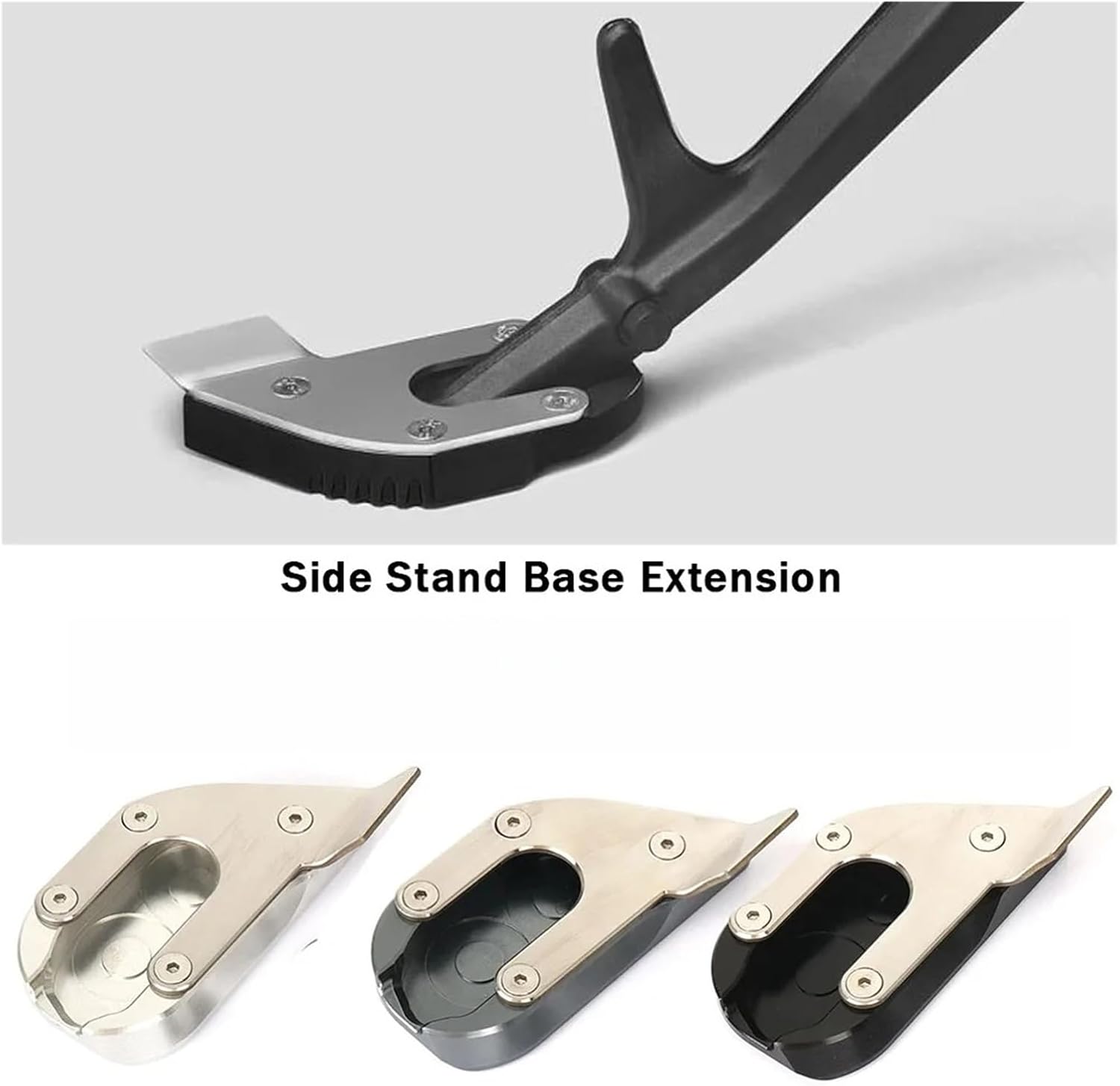 Motorcycle Kickstand Enlarge Plate Motorcycle Accessories For B&M&W R 1300 GS Adventure 2023-2025 1300GSA Kickstand Stand Extension Enlarger Pad