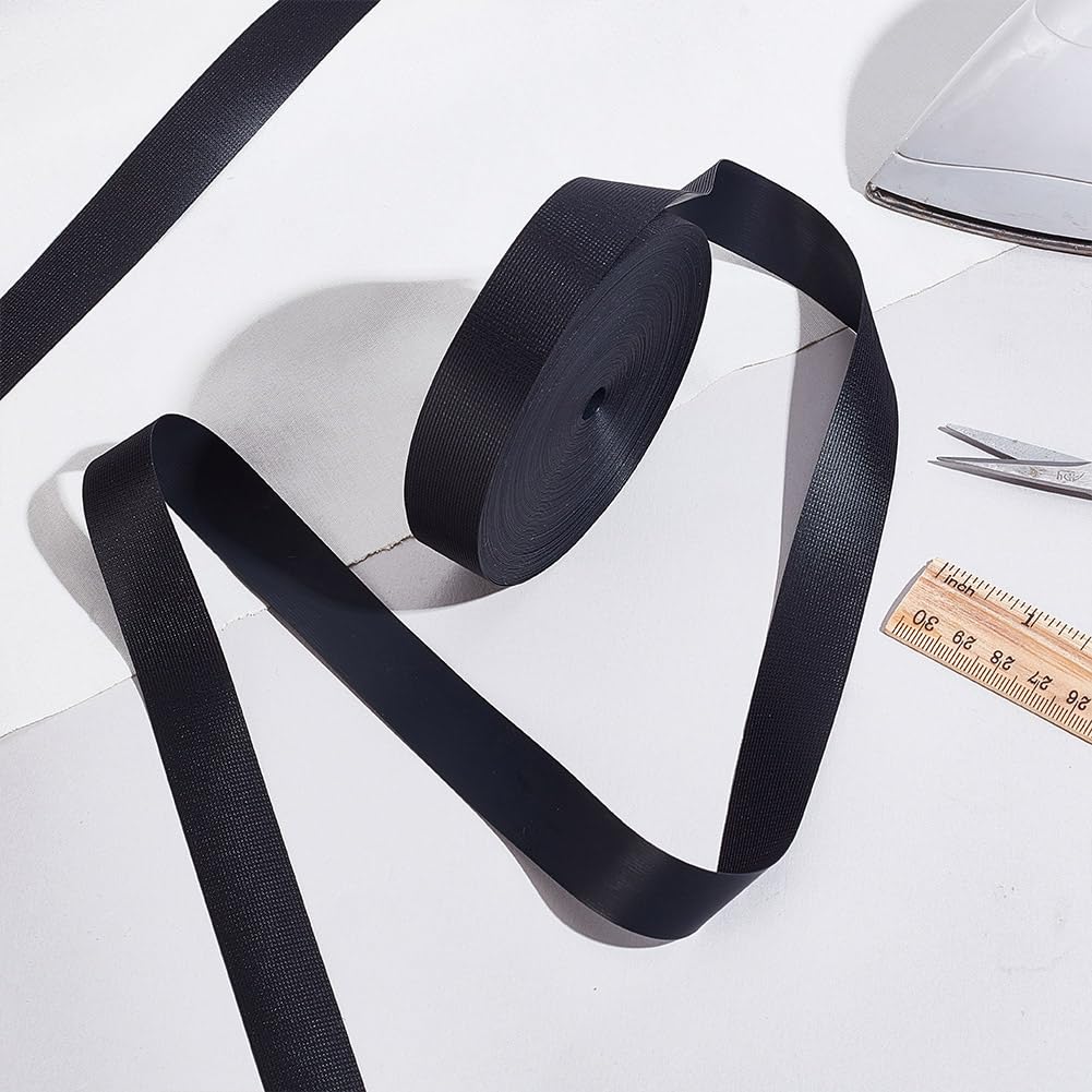 AHANDMAKER Nastro di tenuta termica in tessuto impermeabile per stirare, sigillatura cuciture, nastro di riparazione, nastro di tessuto resistente al calore per giacche, impermeabile nero