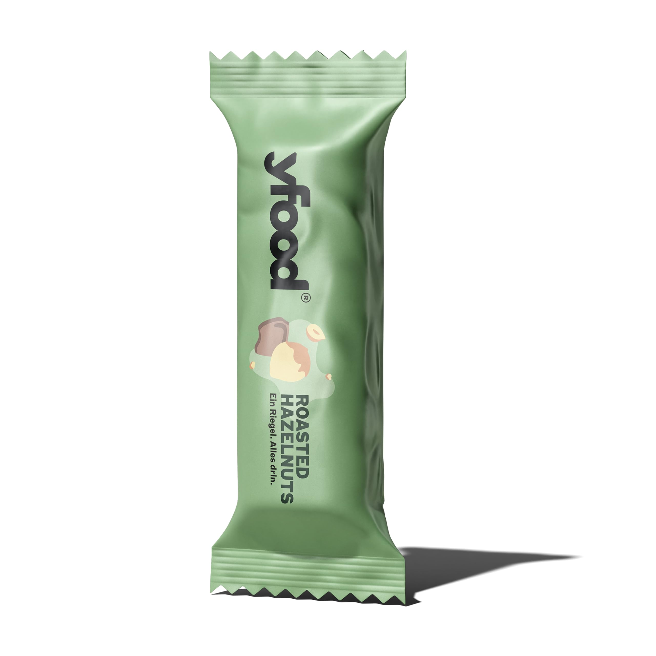 Barre yfood Roasted Hazelnuts, barre protéinée à emporter, 13 g de protéines, 25 vitamines et minéraux (12 x 60 g)