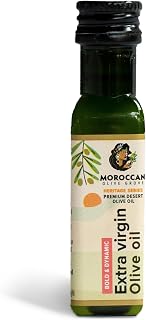 MOROCCAN OLIVE GROVE - The Red Olive Oil, Bold & Dynamic Cold-Pressed Desert Olive Oil Extra Virgin, Versatile Cooking Essential Made from Single-Origin Fresh Olives, 50-Pack, 20 ml per Travel Bottle