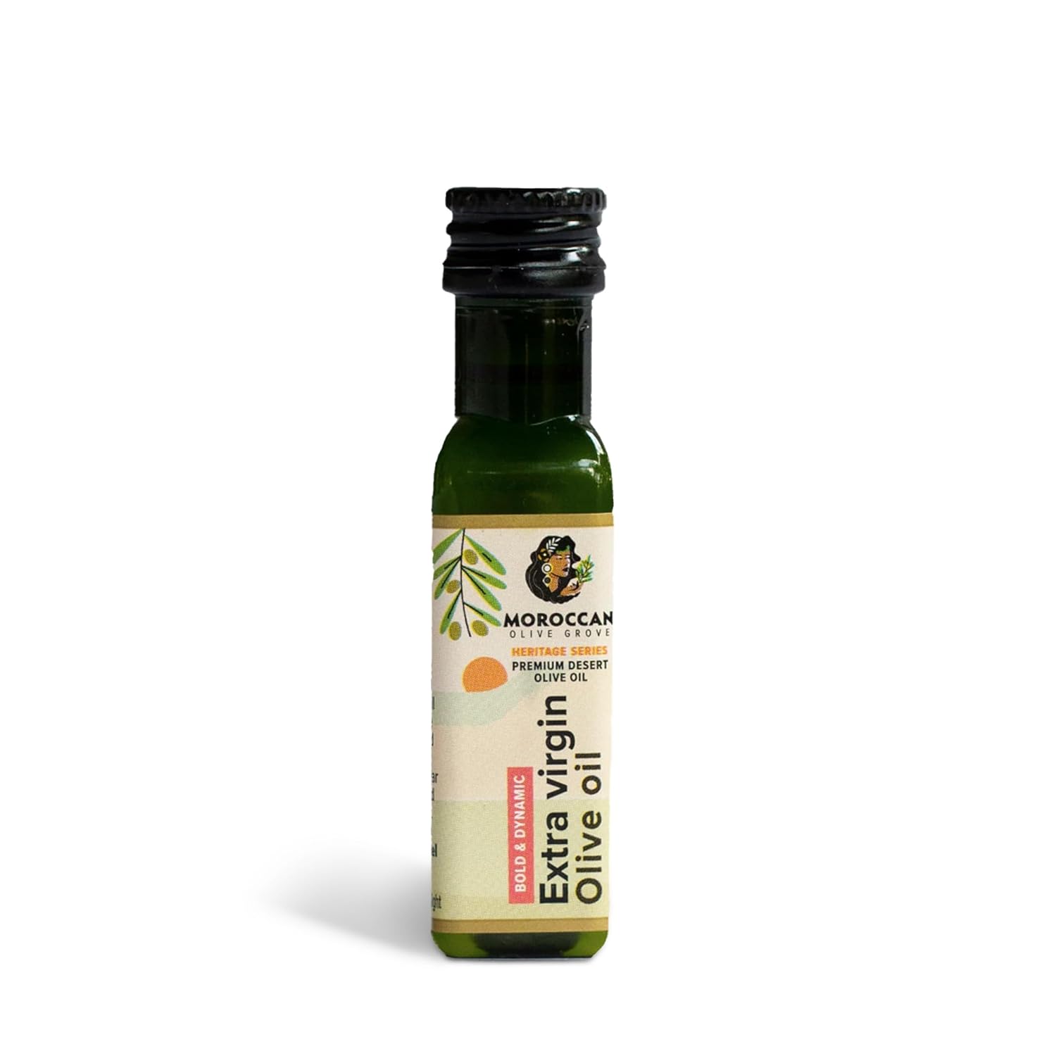 MOROCCAN OLIVE GROVE - Bold & Dynamic - Premium Desert Extra Virgin Cold Extracted Olive Oil, 100% Single Origin from Morocco, Polyphenol Rich - (20ml Travel - 30 Pack)