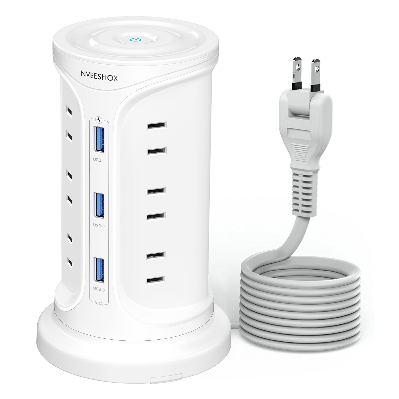 Amazon.co.jp: 延長コード 2m 電源タップ タワー型 usb