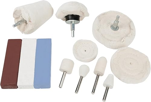 Miniatura 1 de Performance Tool W50091 - Kit de pulido de acero inoxidable y cromado con múltiples almohadillas, ruedas y compuestos, perfecto para acabados duros