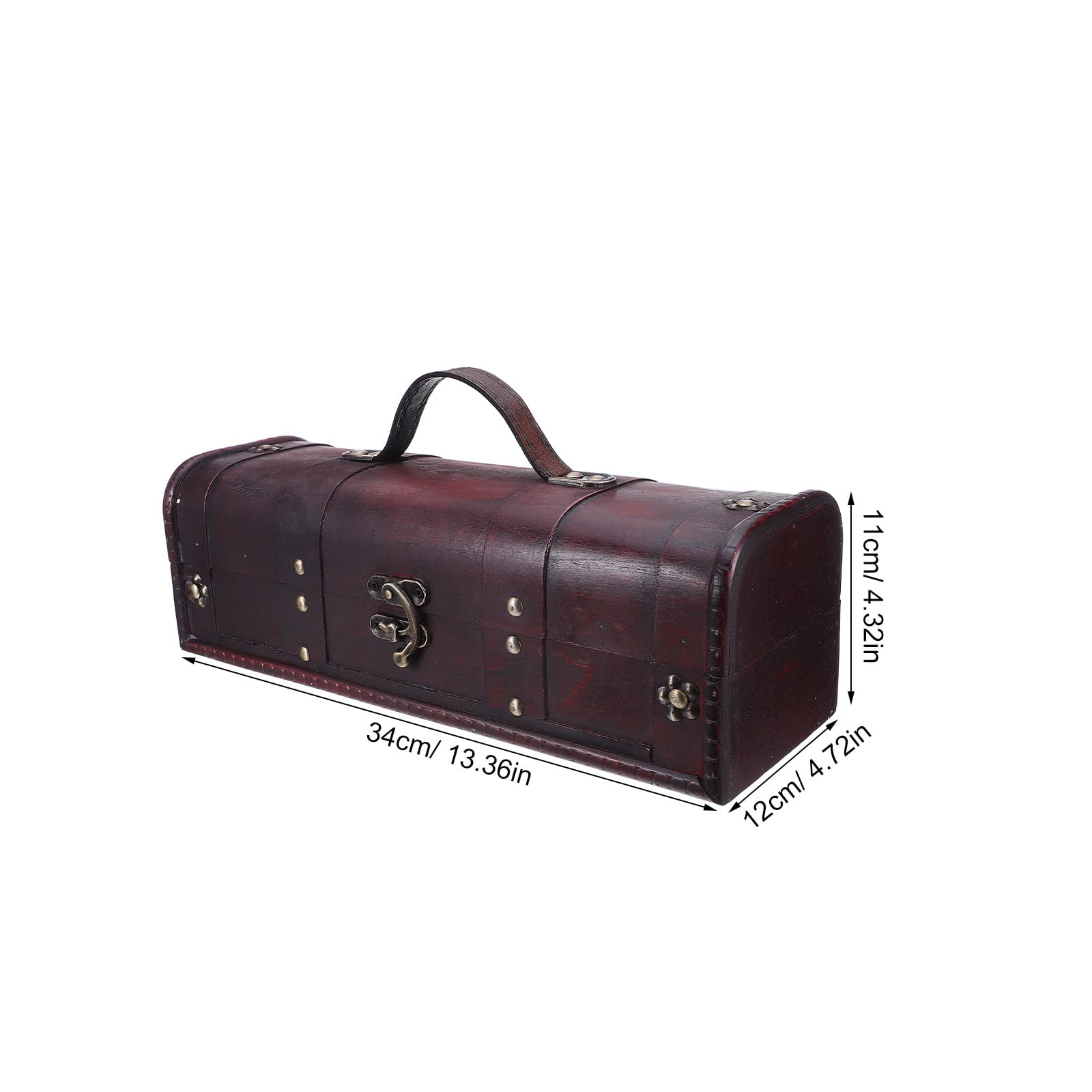 DOITOOL Weinverpackungsbox aus Holz im Vintage-Stil – Dekorative Weinkiste für Hochzeiten – Flaschenträger aus Holz für Party- und Urlaubsgeschenke