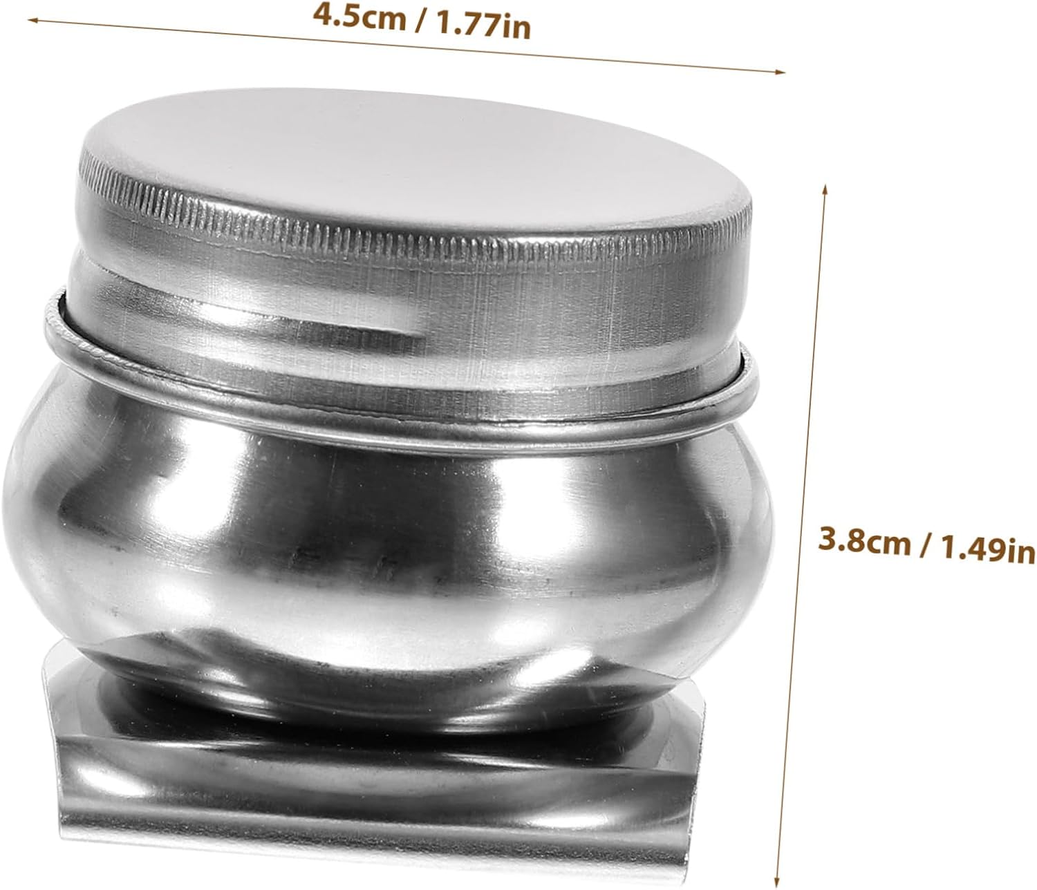 2Pcs Stainless Steel Oil Palette Cups for Painting Supplies Compact Lightweight Cleaning Containers for Oil Painting Home School and Studio Use
