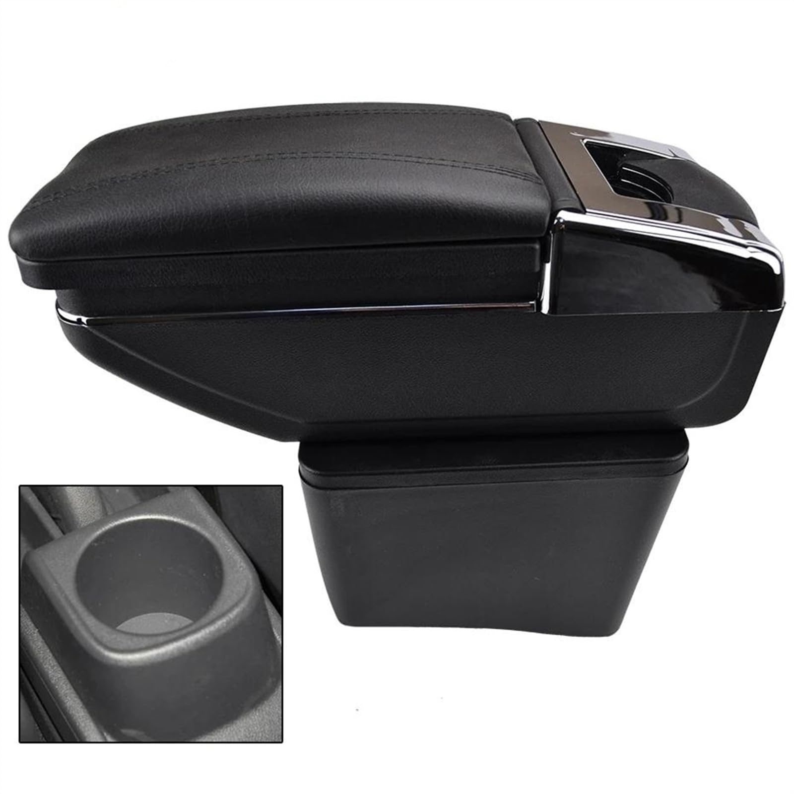 Podłokietnik do VW Polo MK5 Vento 2010-2017 (6R) (czerwony) (czarny)