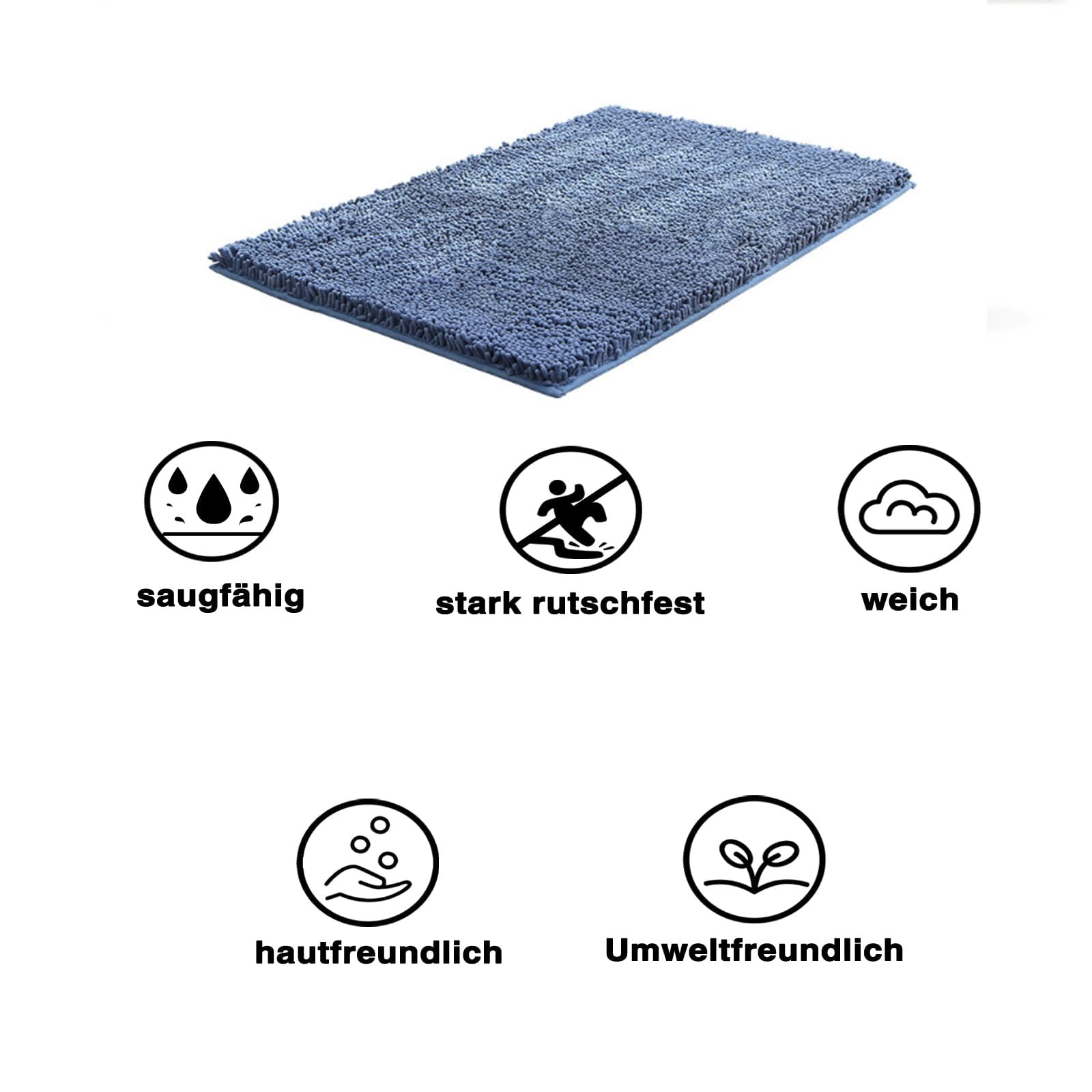 Clean mat, Premium cleany mat Hund 60 x 90 cm,Schmutzfangmatte Hunde,wasserdicht Teppich für Hund,Fußmatte Innen waschbar,für Eingang,Haustür & Flur,Dunkelgrau-80 x 120 cm