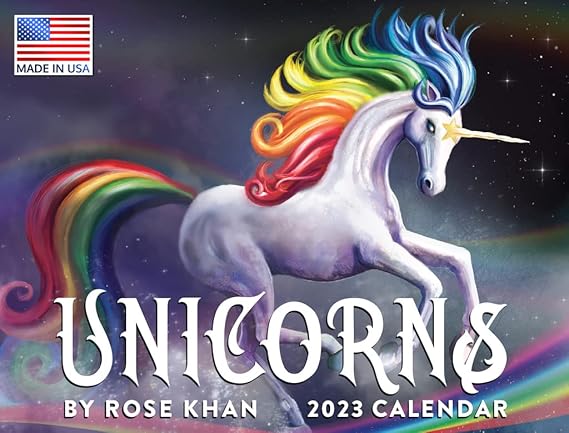 Unicorn Calendar 2023 Monthly Wall Hanging Calendars Rose Khan Art Unicorn Calendar 2023 Monthly Wall Hanging Calendars Rose Khan Art